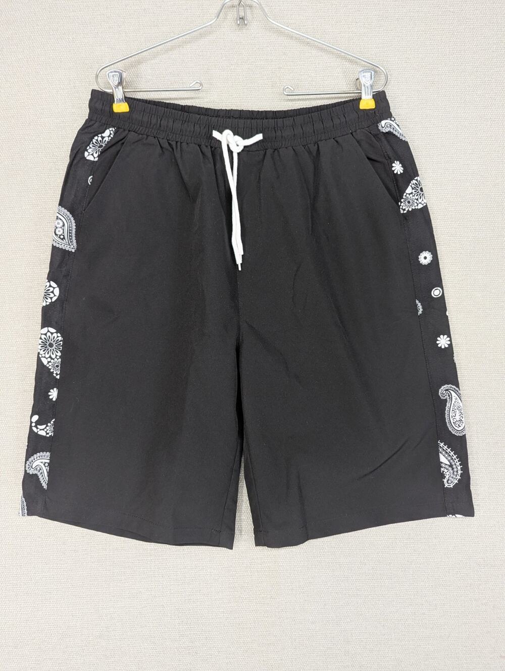 Shein Swim Trunks Board Shorts Size Large Black - 0825F53